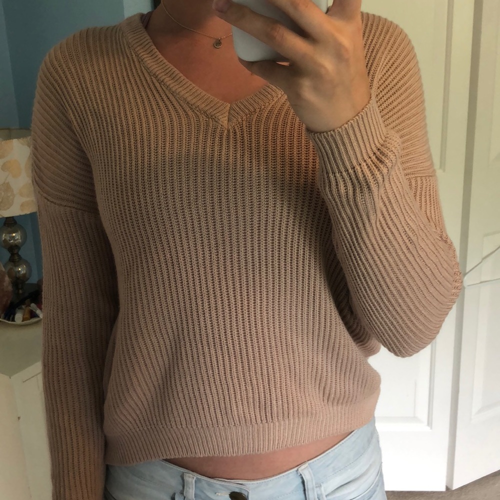 Brandy V Neck Knit Sweater
